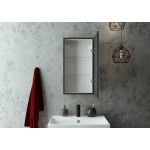Зеркальный шкаф Континент Mirror Box LED черный Зеркальный шкаф Континент Mirror Box LED черный